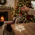 Engraved Crystal Snowflake Hanging Ornament Decoration