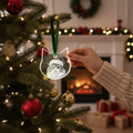 Custom Engraved Cat Shaped Crystal Ornament
